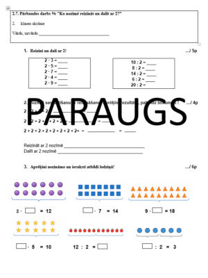 2.7. Ko nozīmē reizināt un dalīt ar 2? % – FV