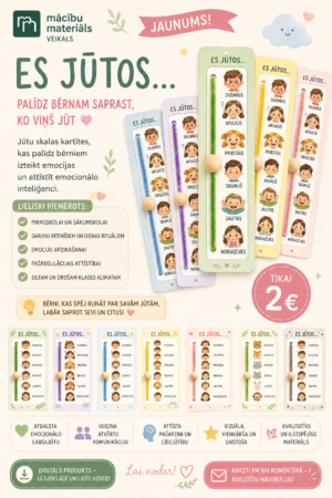 Es jūtos. SEM nodarbību rīks. Emocijas.