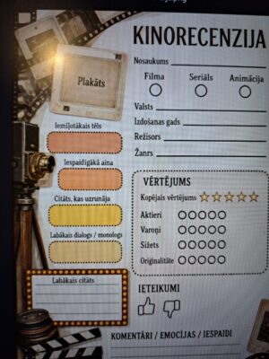 Darba lapa “Kinorecenzija”