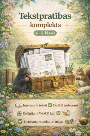 Tekstpratības materiālu komplekts 4.-5.klasei