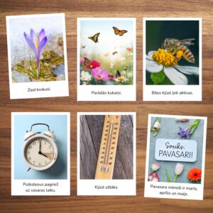 Pavasara vēstneši – kartītes lasīšanai