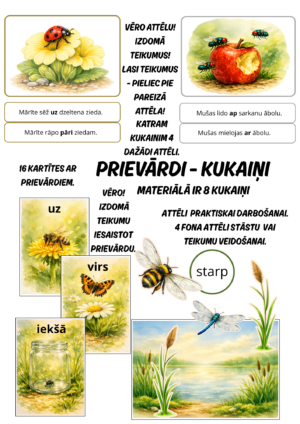 Prievārdi – kukaiņi.
