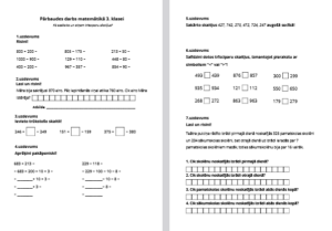 Kā saskaita un atņem trīsciparu skaitļus?