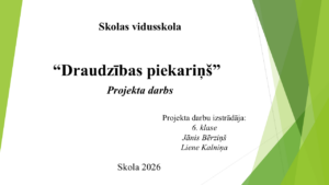 6.5. Projekta darba veidlapa un paraugi