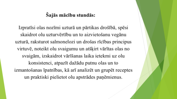 4.4.1. Kā olas tiek izmantotas uzturā, kā tās droši lietot.. 4.4.1. Kā olas tiek izmantotas uzturā, kā tās droši lietot..