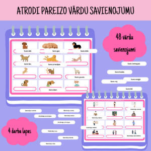 Atrodi pareizo vārdu savienojumu