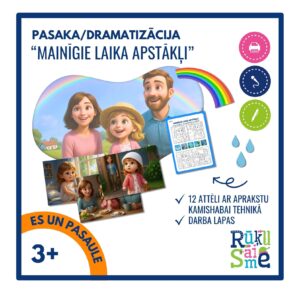 Pasaka “MAINĪGIE LAIKA APSTĀKĻI” daba, valoda, kamašibai