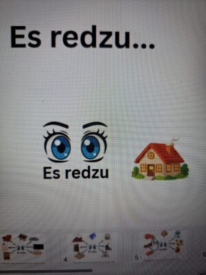 Teikumu “Es redzu…” konstruktors.