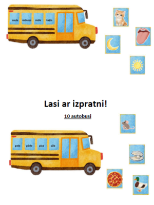 Lasi ar izpratni. 10 autobusi