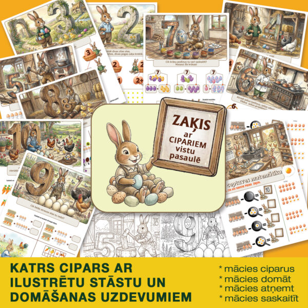 Zaķis ar cipariem vistu pasaulē Zaķis ar cipariem vistu pasaulē