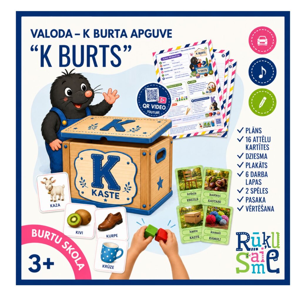 K burts l Burtu apguves komplekts 3-5 gadi