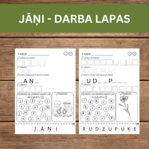 JĀŅI – DARBA LAPAS.