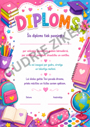 Diplomi izlaidumam.