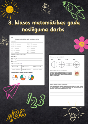 3. klases matemātikas gada noslēguma darbs