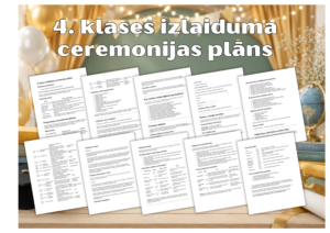 4. klases izlaiduma ceremonijas plāns