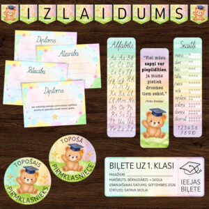 Bērnudārza absolventu komplekts Bērnudārza absolventu komplekts