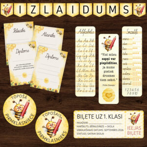 Bērnudārza absolventu komplekts – bitītes