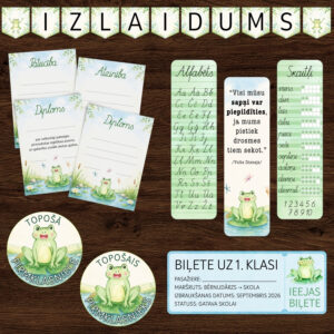 Bērnudārza absolventu komplekts – vardītes