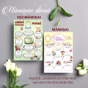 Māmiņas dienas anketa kā dāvana māmiņai un vecmāmiņai