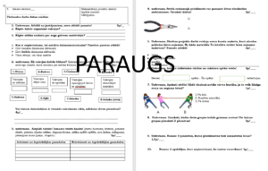 Pēcpārbaudījums 4.kl dabaszinībās