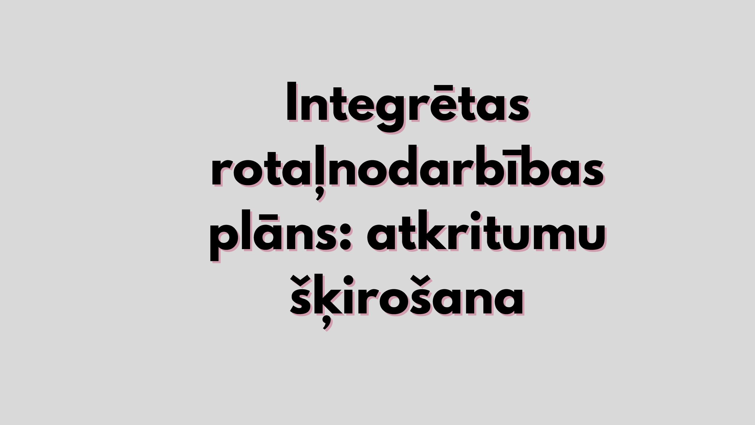 Integrētas rotaļnodarbības plāns: atkritumu šķirošana