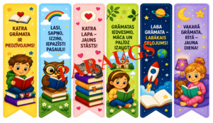 Krāsainas grāmatzīmes 📚
