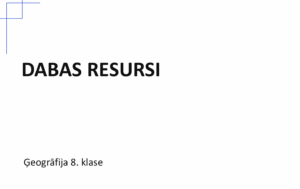 Prezentācija ģeogrāfijā 8.kl. dabas resursi