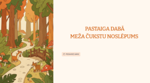 Mācīšanās portfolio pirmskolai: pastaiga dabā