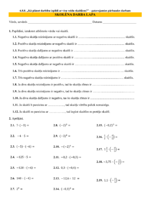 6.8.8. Kā plānot darbību izpildi ar visu veidu skaitļiem GAT