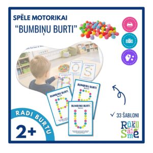 Bumbiņu burti l Motorikai bērniem 3-4 gadi Bumbiņu burti l Motorikai bērniem 3-4 gadi