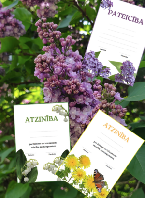 Atzinības, pateicības, diplomi Atzinības, pateicības, diplomi