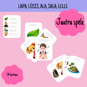 Lapa, lūsis, ala, sala, lelle