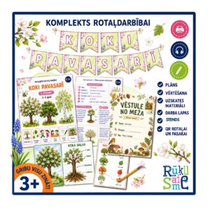 Koki pavasarī l Rotaļdarbības komplekts bērniem 3-5 gadi