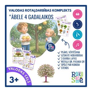 Ābele 4 gadalaikos l Rotaļdarbība valodā 3-5 gadi