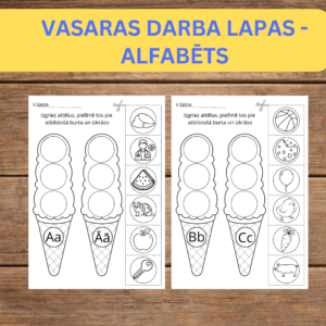 VASARAS DARBA LAPAS – ALFABĒTS.