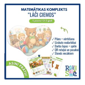 “Lāči ciemos” Matemātikas rotaļnodarbības komplekts 2-3 gadi