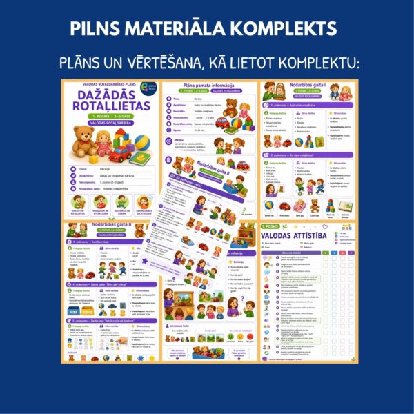 Dažādās rotaļlietas l Valodas rotaļnodarbības komplekts Dažādās rotaļlietas l Valodas rotaļnodarbības komplekts