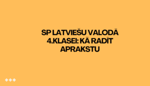 SP Latviešu valodā 4.klasei: kā radīt aprakstu SP Latviešu valodā 4.klasei: kā radīt aprakstu