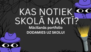 Mācīšanās portfolio pirmsskolai: kas notiek skolā naktī?