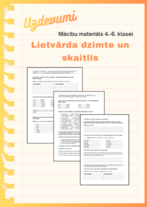 11 uzdevumi. Lietvārda dzimte un skaitlis (4.-6.kl.)