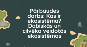 PD Kas ir ekosistēma? Dabiskās un cilvēka veidotās e-mas