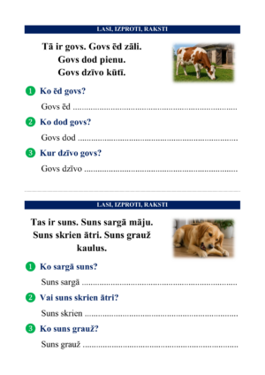 Lasi, izproti, raksti!