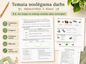 3.1. Kas ir kopīgs un atšķirīgs dažādām dabas teritorijām 3.1. Kas ir kopīgs un atšķirīgs dažādām dabas teritorijām