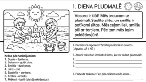 Vasaras brīvdienas 15 darba lapas – lasu, domāju, krāsoju!