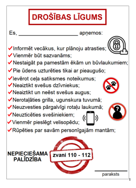 DROŠĪBAS LĪGUMS VASARĀ