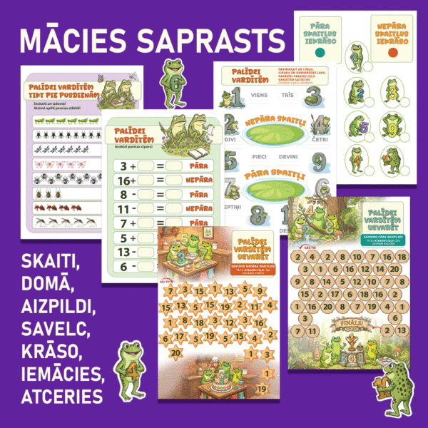 Pāra un nepāra skaitļu varžu dīķis Pāra un nepāra skaitļu varžu dīķis