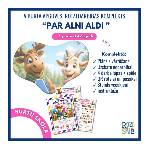 A,Ā burts l Burtu apguves komplekts 4-5 gadi A,Ā burts l Burtu apguves komplekts 4-5 gadi