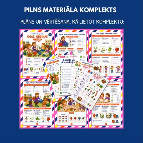 Ogas, odziņas I Rotaļdarbības komplekts 3-5 gadi Ogas, odziņas I Rotaļdarbības komplekts 3-5 gadi