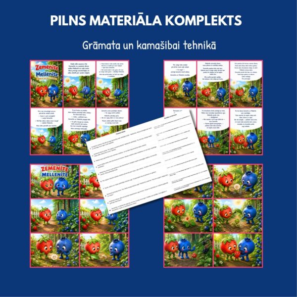 Zemenīte un mellenīte I Pasaka, grāmata, darba lapas Zemenīte un mellenīte I Pasaka, grāmata, darba lapas