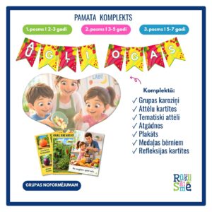 Augļi un ogas I Tematiskais pamata komplekts 3-6 gadi Augļi un ogas I Tematiskais pamata komplekts 3-6 gadi